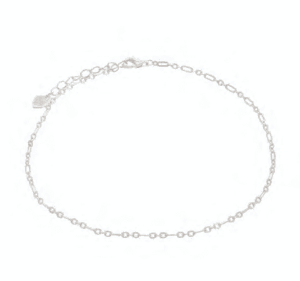 Сребърна гривна за глезен „Верижка“  |  Бижута