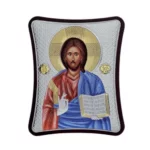 Сребърна икона  Исус Христос Вседържател (Пантократор), 15х20см  |  Икони