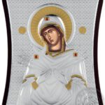 Сребърна икона Богородица Седмострелна, 15х20см  |  Икони