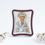 Сребърна цветна икона на Св. Андрей Първозвани, 12х15см  |  Икони