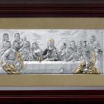 Сребърна  икона Тайната Вечеря, 60×29.5см  |  Икони