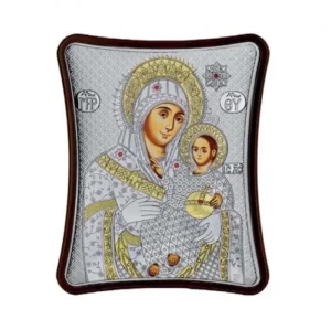 Сребърна икона Витлеемска Богородица, 12х15см  |  Икони