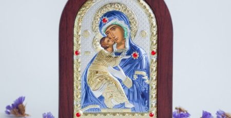 Икона за щастие за бебе - подарък със символ на защита и благословия
