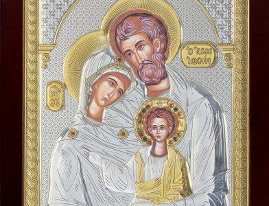 Посребрена икона за кръщене – символ на защита и благословия за детето