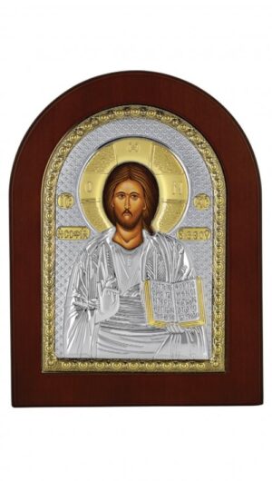 Сребърна икона на Исус Христос, MA/E1107DX, 10×14см | HappyMarket.bg Сребърна икона на Исус Христос, MA/E1107DX, 10×14см | Икони