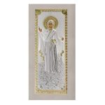 Сребърна икона с цвят Богородица „Геронтиса“, MB/E1202GX-C, 23х48см  |  Икони