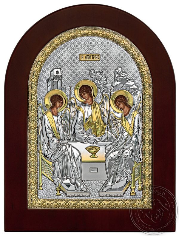 Сребърна икона Света Троица, MA/E1136BX, 15×21см | HappyMarket.bg Сребърна икона Света Троица, MA/E1136BX, 15×21см | Икони