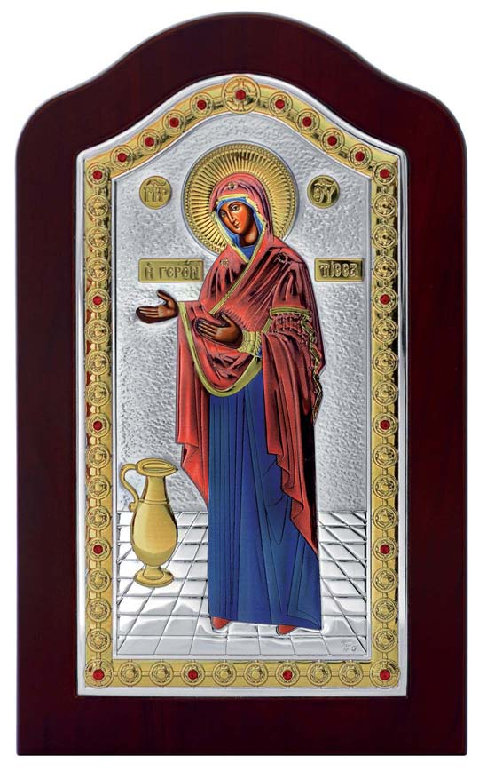 Сребърна цветна икона Богородица „Геронтиса“, MA/E1207MX-C, 17×27,5см | HappyMarket.bg Сребърна цветна икона Богородица „Геронтиса“, MA/E1207MX-C, 17×27,5см | Икони