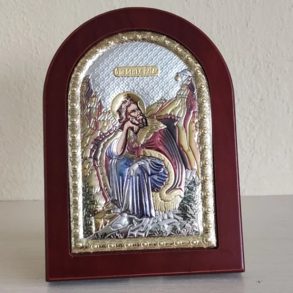 Сребърна цветна икона Св. Пророк Илия, MA/E1128OX-C, 4×6см | HappyMarket.bg Сребърна цветна икона Св. Пророк Илия, MA/E1128OX-C, 4×6см | Икони