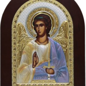 Сребърна икона с цветове Ангел Пазител, MA/E1126BX-C, 15×21см  |  Икони
