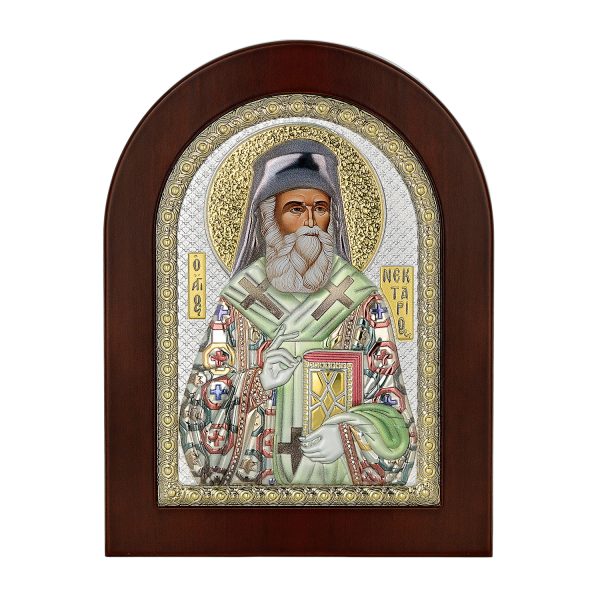 Сребърна цветна икона Св. Нектарий, MA/E1147EX-C 7,5×9,5см | HappyMarket.bg Сребърна цветна икона Св. Нектарий, MA/E1147EX-C 7,5×9,5см | Икони