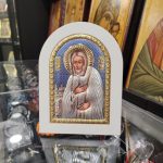 Сребърна цветна икона  Свети Йоан Руски, Изповедник, MA/E1141DX-C, 10×14см  |  Икони