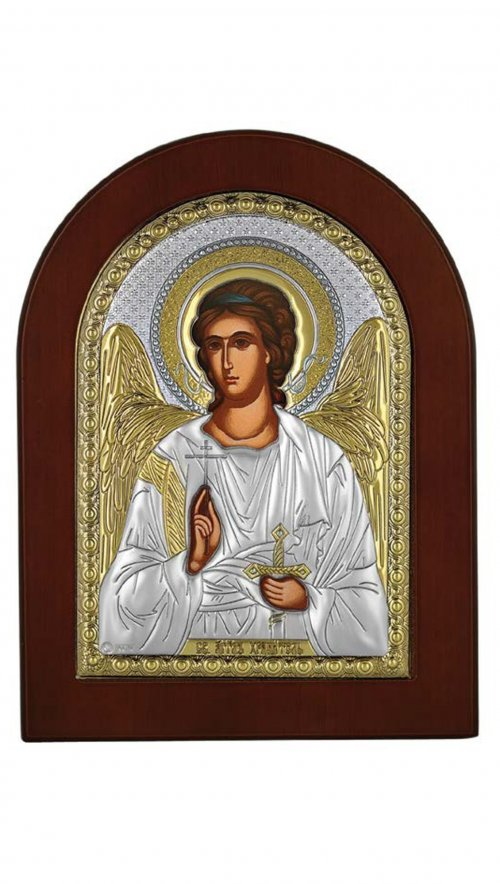 Сребърна икона Ангел Пазител, MA/E1126DX, 10×14см | HappyMarket.bg Сребърна икона Ангел Пазител, MA/E1126DX, 10×14см | Икони