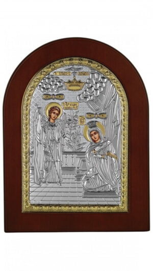Сребърна икона магнит Благовещение,MB/E1113OX 4×6 см  |  Икони