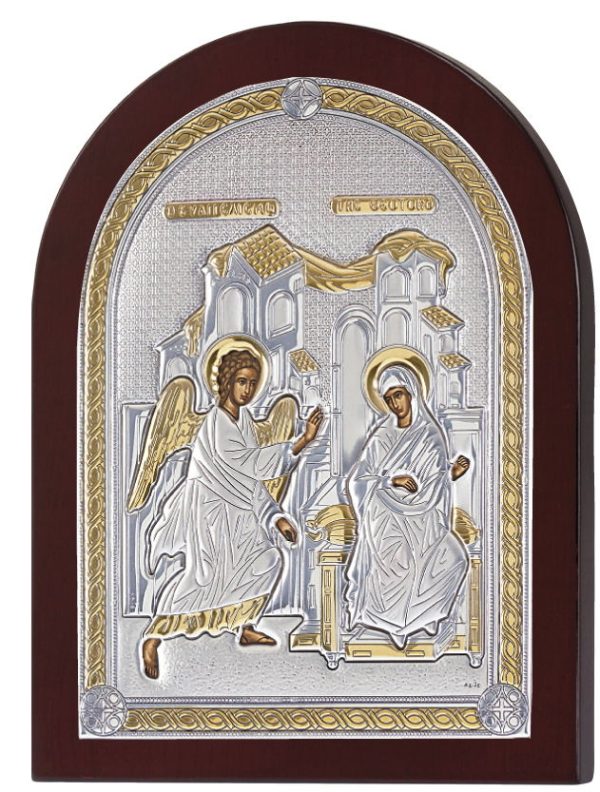 Сребърна икона Благовещение,MA/E1117BX 15×21см | HappyMarket.bg Сребърна икона Благовещение,MA/E1117BX 15×21см | Икони