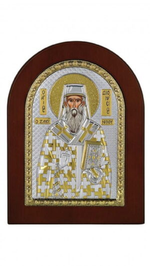 Сребърна икона Св. Дионисий, MA/E1145EX, 7,5x9,5см - Image 1