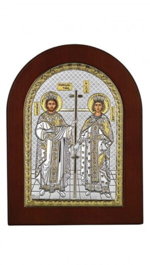 Сребърна икона Св. Константин и Елена, MA/E1146BX, 15×21см  |  Икони