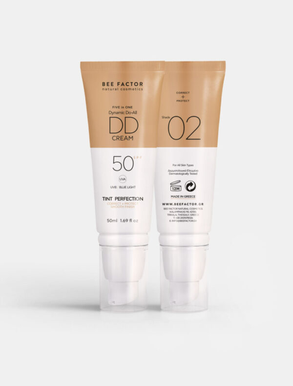 DD крем за лице SPF50 5-в-1, цвят 02 | HappyMarket.bg DD крем за лице SPF50 5-в-1, цвят 02 | Натурална козметика