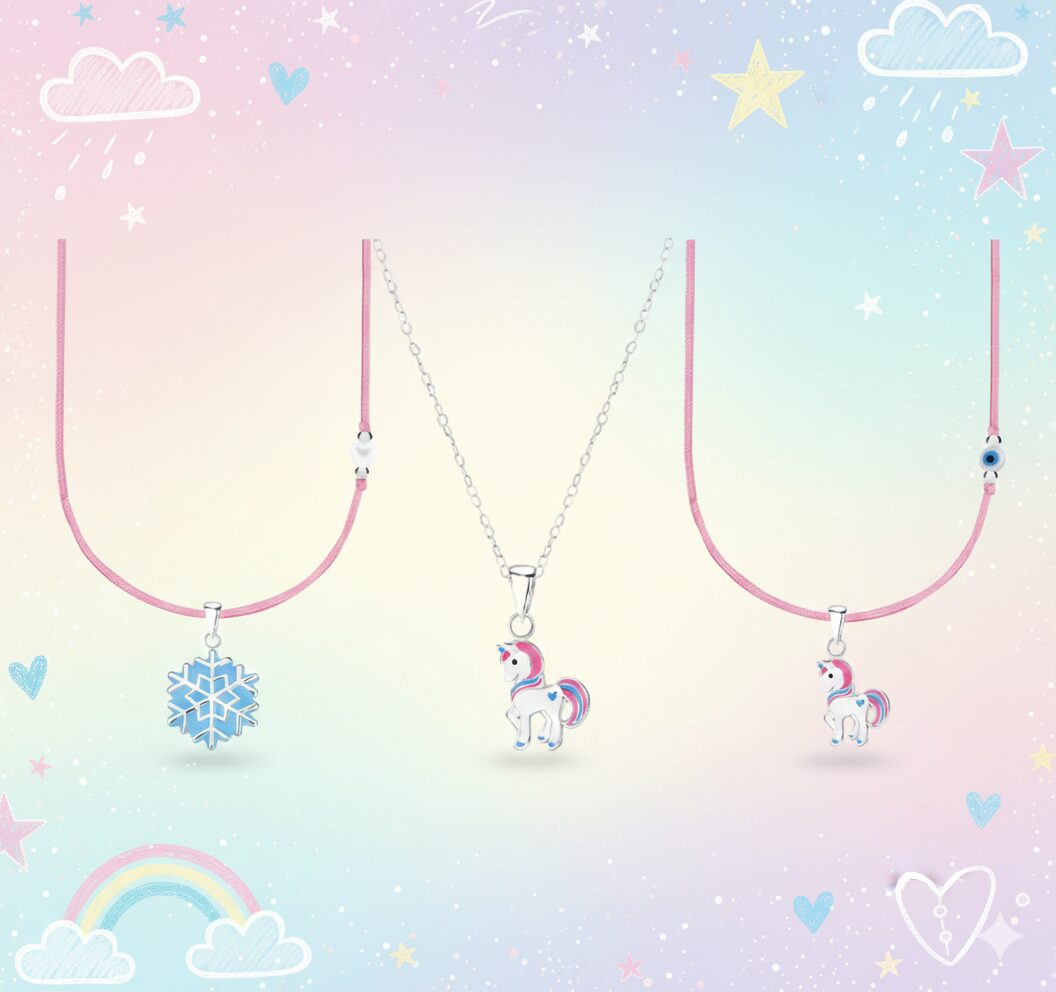 Детски сребърни колиета