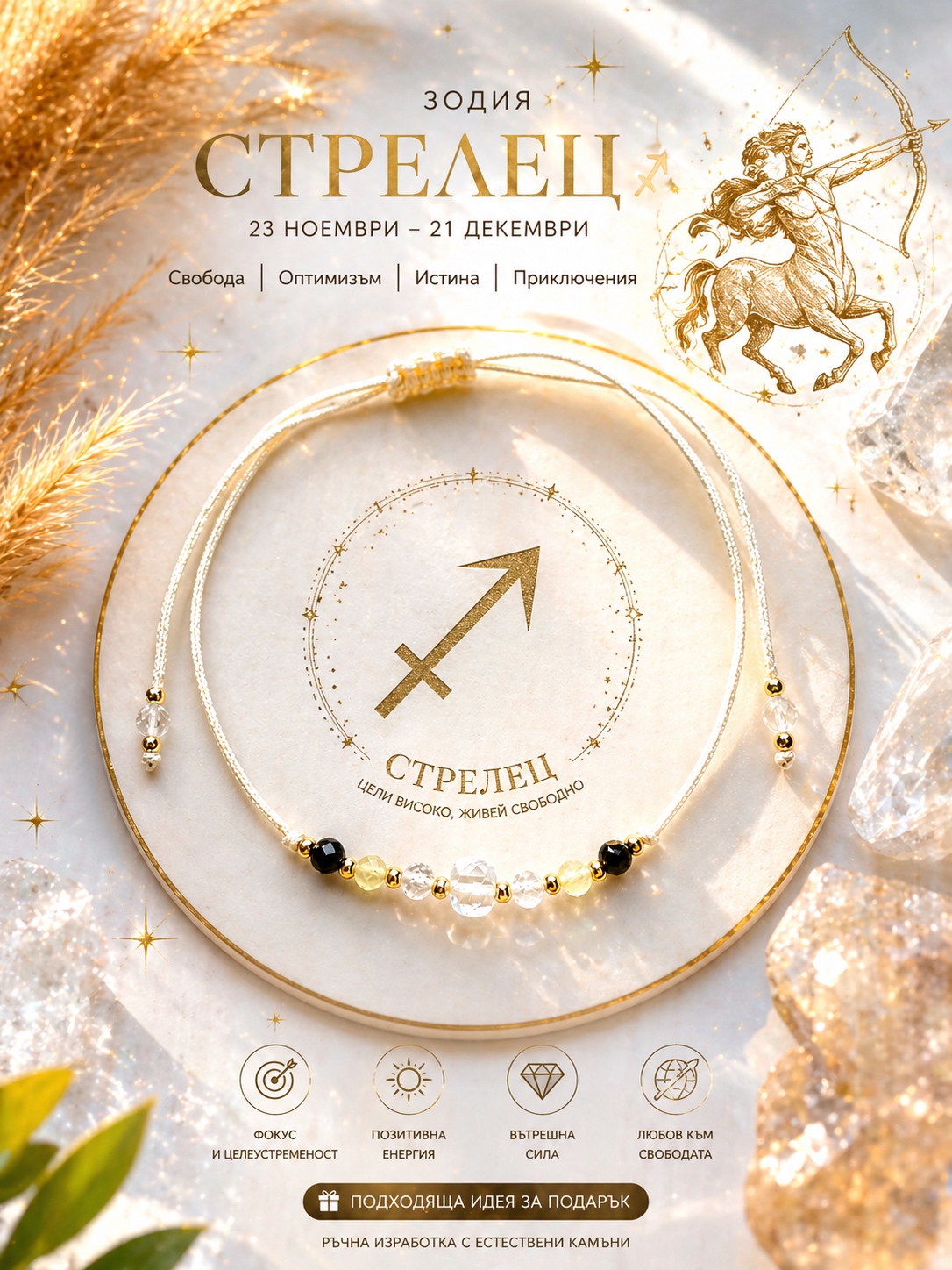Зодиакална гривна Стрелец