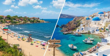 ясъчен плаж в България и морски бряг в Гърция за почивка на море