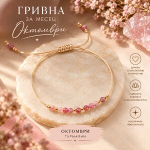 Гривна „Роден през Октомври“ | HappyMarket.bg Гривна „Роден през Октомври“ | Бижута за зодия Везни