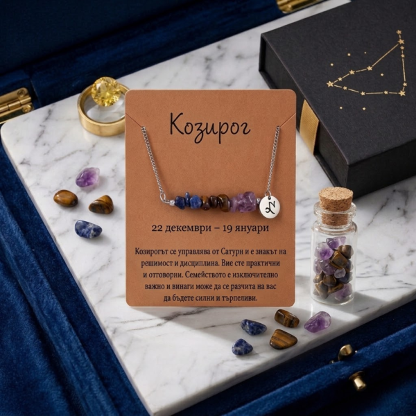 Зодиакално колие Козирог  |  Зодиакални бижута