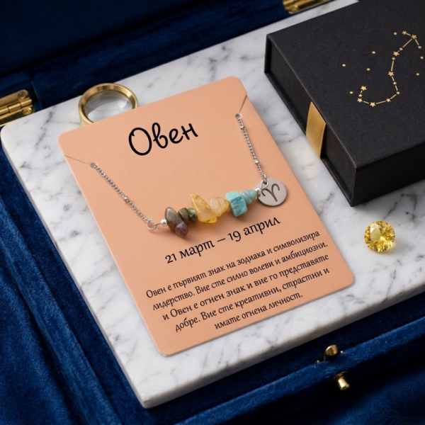 Зодиакално колие Овен  |  Зодиакални бижута