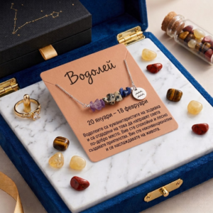 Зодиакално колие Водолей | HappyMarket.bg Зодиакално колие Водолей | Зодиакални бижута