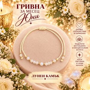 Гривна „Роден през Юни“ | HappyMarket.bg Гривна „Роден през Юни“ | Зодиакални бижута