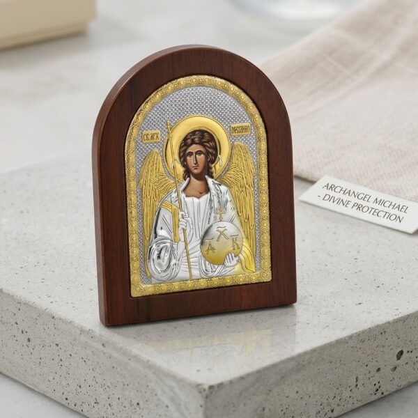 Икона на Св. Архангел Михаил, 14.9х15.5см | HappyMarket.bg Икона на Св. Архангел Михаил, 14.9х15.5см | Сувенири